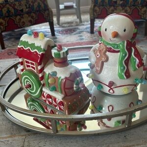 Hallmark gumdrop vintage gingerbread train and snowman does not play music